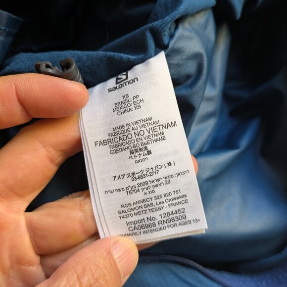 Salomon ADV SKIN 12 Hydration Trail Running Vest – 12 L (XS, Dark Blue) - Picture 9 of 9